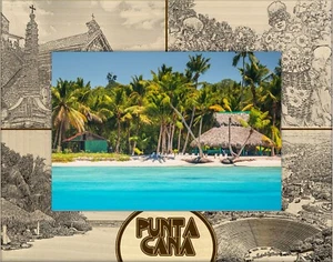 Punta Cana Lasergravur Holz Bilderrahmen Querformat (5 x 7)  - Bild 1 von 2