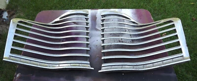 1941 Buick Grille Halves L & R Pair Driver Quality Rat Hot Rod Parts - Image 1 of 4