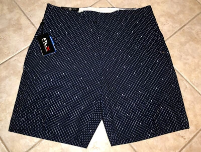 Ralph Lauren RLX Stretch Golf Shorts Mens 38 AFFO Navy Anchor Marlin Print NWT  - Image 1 of 4