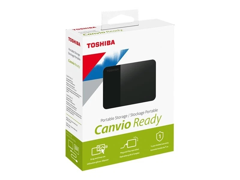 Toshiba Canvio Ready HDTP340XK3CA 4 TB external portable 2.5" Hard drive Black - Image 1 of 1