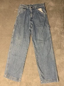 Vintage Levis Carpenter Jeans Boys Size 14 Blue Denim White Tab Light 31359-1765 - Picture 1 of 17