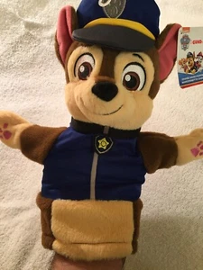 🔥🔥Paw Patrol Chase 11" Hand Puppet Plush Police Marionette Chase Gund NEW BNWT - Picture 1 of 6