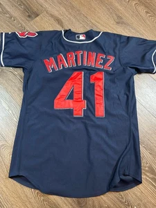 Vintage Majestic MLB Cleveland Indians Victor Martinez #41 Baseball Jersey Sz 50 - Picture 1 of 8