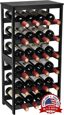 Botellero independiente de 24 botellas, estante de 6 niveles con sobremesa NUEVO — 第 1/4 张图片