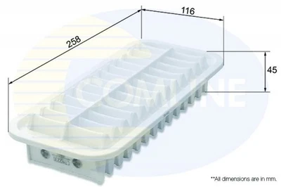 ENGINE AIR FILTER AIR ELEMENT FOR PEUGEOT 107 1 L COMLINE - Image 1 of 4