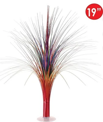 2 металлических центральных элемента спрея — 19 дюймов с прозрачным пластиковым основанием. Случай, вечеринка - Изображение 1 из 2