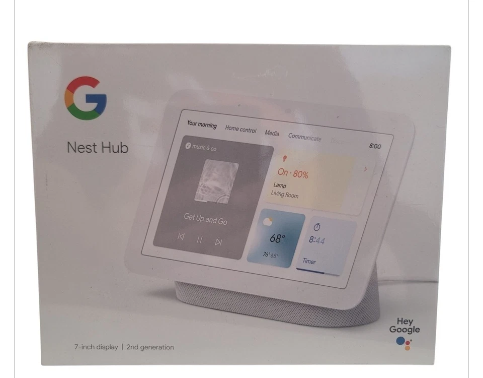 Nest Hub 7 Smart Touchscreen Display Google Assistant GA01331-US 2nd Gen Chalk - Image 1 of 1