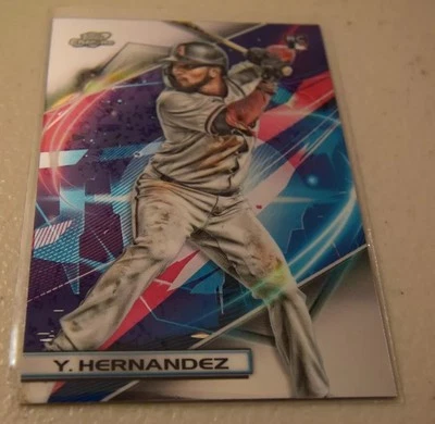 2022 Topps Chrome Cosmic Base #57 Yonny Hernandez RC - Diamondbacks - Image 1 of 2