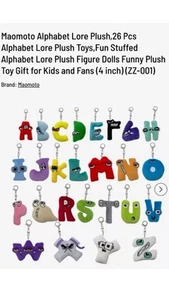 Maomoto Alphabet Überlieferung Plüschtiere, 26 Stck. Neu in Verpackung - Bild 1 von 2