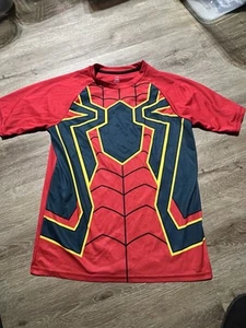 Spiderman Jersey Shirt Marvels Saga Iron Spider Size 20 Small Kids Youth - Picture 1 of 4