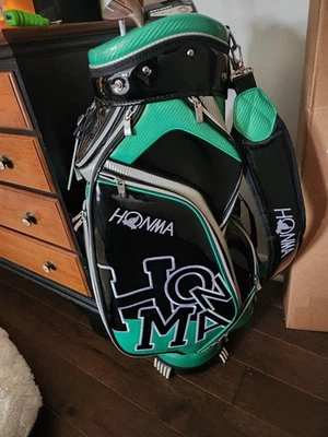 Honma CB-1808 跳舞黑色/绿色/银色球童高尔夫球包。 非常罕见 — 第 1/4 张图片