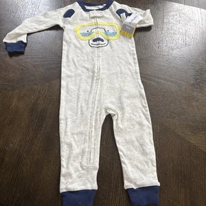 Nwt Carters Baby Sleeper Polar Bear Size 12 Months - Picture 1 of 5