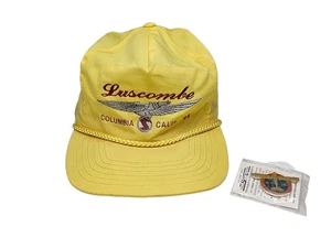 Cappello Vintage Luscombe Corda Columbia California 1994 Aereo Aviazione Regolabile - Foto 1 di 18