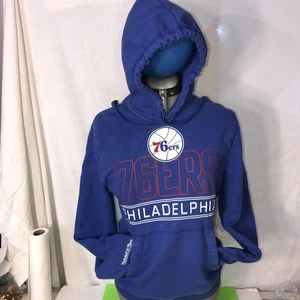 Mitchell & Ness 76ers Phiodelphia blau Hoodie weiß & rotes Etikett Vintage 2017 Small - Bild 1 von 21