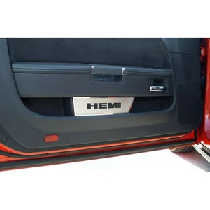 Insignias de puerta ACC logotipo 'HEMI' para Dodge Challenger 2008-2014 - inoxidable/cepillado - Imagen 1 de 3