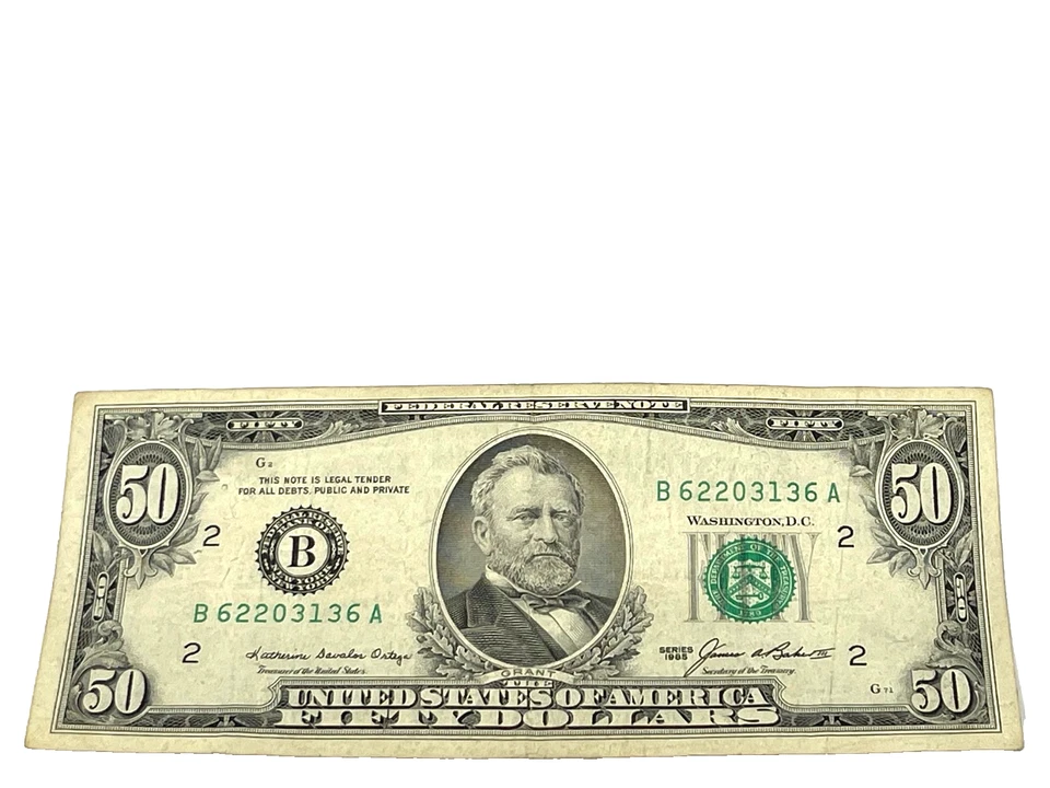 U.S. 1995 $50 FEDERAL RESERVE NOTE, CRISP, S/N B 62203136 A (#499) - Image 1 of 2