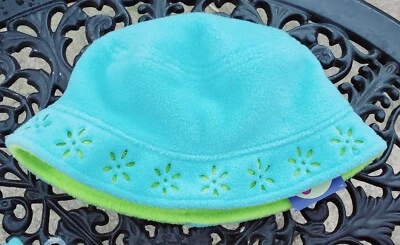 NWT  Vintage 2000 Original Gymboree Reversible Fleece Bucket Hat Girl's - Image 1 of 4