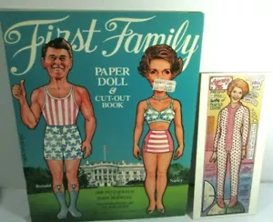 1981 FIRST FAMILY Paper Doll Book & Kit Uncut Nancy Ronald Reagan Al Kilgore Art - Picture 1 of 5
