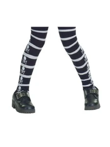 Rubie's Girls Skull and Crossbones Tights, Large - Picture 1 of 1