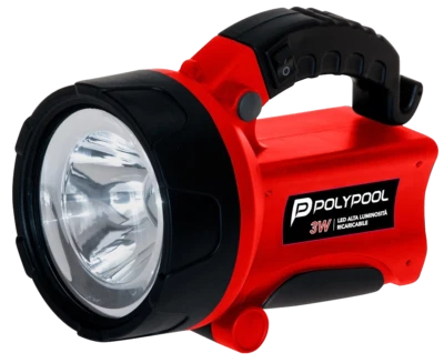 Linterna LED PolyPool recargable 3W 200lm cargador coche y casa - Imagen 1 de 4
