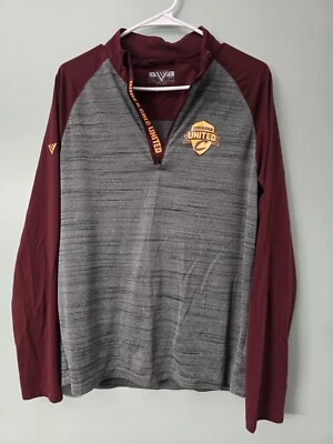 Cleveland Cavaliers Cavs Hombres S Pullover Vino Dorado Unido 1/4 Cuarto Cremallera Granate Foto 1 de 4