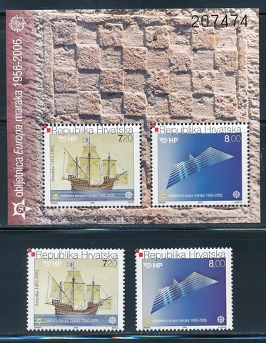 Europa CEPT - Croatia MNH Set Christopher Columbus (2006) Cover