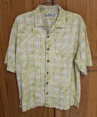 CAMISA DE VESTIR TOMMY BAHAMA MANGA CORTA 100% SEDA TALLA M Foto 1 de 3
