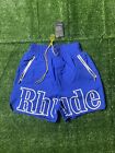 Rhude Logo Shorts Blue Authentic