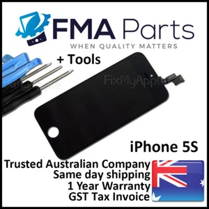 iPhone 5S/SE Black Front Glass Touch Screen Digitizer LCD Assembly Replacement - Picture 1 of 4