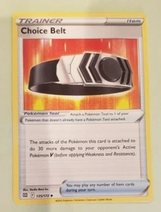 Pokemon Card- Brilliant Stars - Choice Belt- Mint- 135/172- Mint/ Fresh Pull - Picture 1 of 6