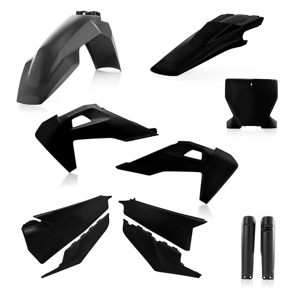 Juego Kit Plástico Acerbis Negro Husqvarna TC FC FX 125 250 350 450 2019-2022 Foto 1 de 1