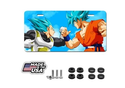 Dragon Ball Goku Vegeta Anime HOT License Plate Auto Truck Car Tag Manga - Image 1 of 4