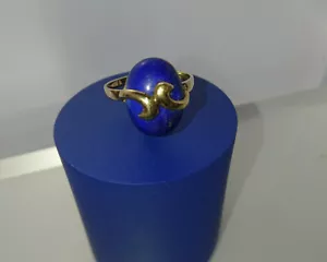 Lapis Lazuli Gold Ring 585 er 14 Karat - Bild 1 von 5