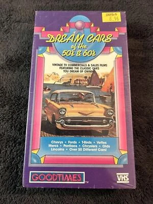 Dream Cars Of The 50’s & 60’s VHS Goodtimes 1986 Sealed Foto 1 de 4