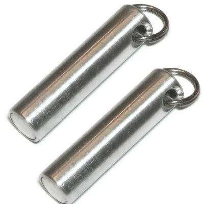 REVOLUTION MACHINES 2 pcs Metal Test Magnet Keychain Test Ferrous, Brass, Gold, Silver KM02 6 lb