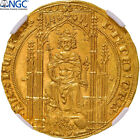 [#899728] France, Philippe VI, Lion d'or, 1338, Pontivy's Hoard, Gold, NGC, MS(6