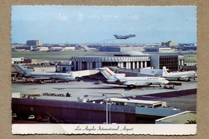 LOS ANGELES, INTERNATIONALER FLUGHAFEN. United Airline Flugzeuge POSTKARTE CARTE POSTALE - Bild 1 von 2