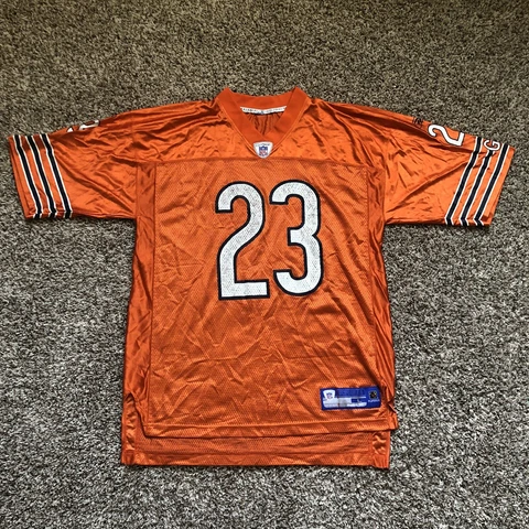 Vintage Devin Hester #23 Chicago Bears Reebok Football Jersey Orange Size Large Cover