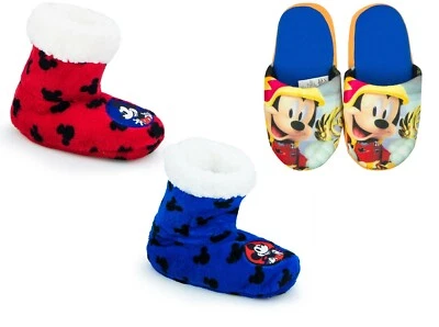 Mickey Mouse Hausschuhe Hüttenschuhe Schuhe Micky Maus Latschen disney Jungen - Bild 1 von 4