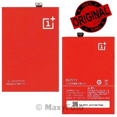 RICAMBIO NUOVO ONEPLUS BATTERIA ORIGINALE IONI DI LITIO BLP571 3100mAh PER ONE - Immagine 1 di 3