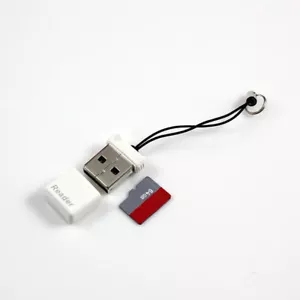 Mini Super Speed Usb 2.0 For Micro SD/SDXC TF Card Reader Adapter with Key Chain - Picture 1 of 12