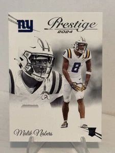 2024 Panini Prestige Malik Nabers RC New York Giants Rookie #306 - Picture 1 of 2