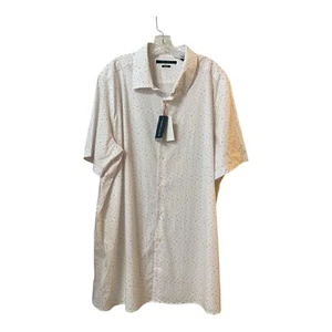 Perry Ellis Button-Up Shirt – White/Red/Blue – XXL – New - Picture 1 of 4