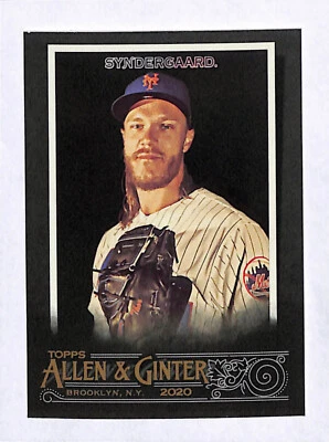 2020 Topps Allen & Ginter's X #196 Noah Syndergaard New York Mets - Image 1 of 2
