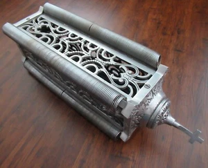 Antique Art Deco Funeral Card Stand Rack Holder Mass Offering Prayer Memorial - Picture 1 of 24