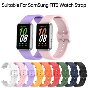 Replacement Strap for Samsung Galaxy Fit 3 Silicone Watch Band Wristband - Photo 1 sur 22