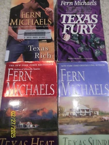 4 PB Fern Michaels Texas Heat Texas Rich Texas Sunrise Texas Fury - Picture 1 of 3