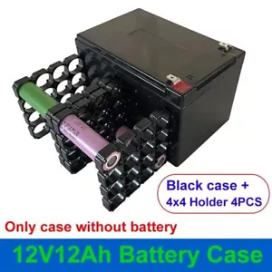 12V 12Ah Battery Case 18650 4x4 Holder 4P Nickel Strip Cells LiFePO4 Pack Box IM - Picture 1 of 19
