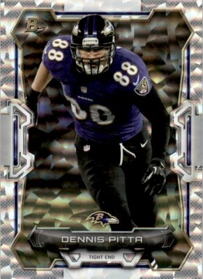 2015 Bowman Silver Ice Dennis Pitta Baltimore Ravens #19 - Image 1 of 2