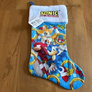 Ruz Sonic the Hedgehog Christmas Holiday Stocking Blue New - Picture 1 of 4